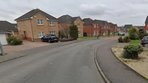 Google Road with modern houses on either side