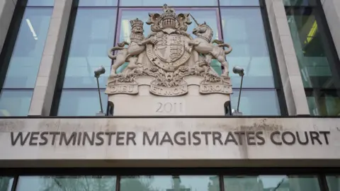Signage of the front entrance to Westminster Mags Court