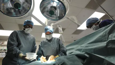 BBC Surgeons in an operating theatre