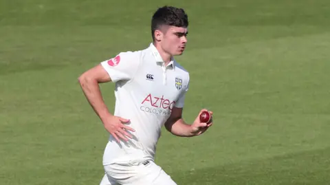 Left-arm bowler James Minto in action for Durham in the Championship last season