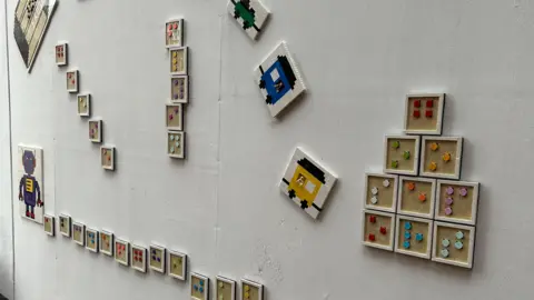 Clarke Reynolds Lego braille mural in gosport alleyway