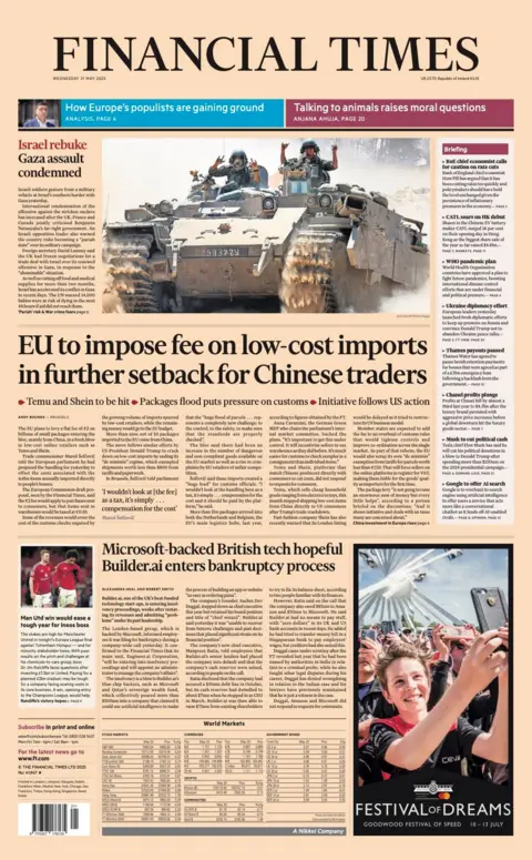  "EU to impose fee on low-cost imports in further setback for Chinese traders".