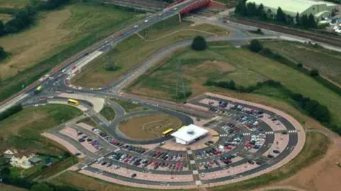 Somerset County Council Silk Mills Park & Ride in Taunton