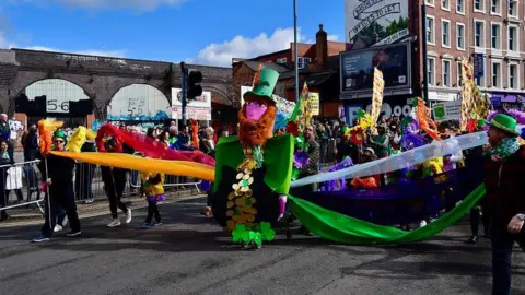 BBC/John Bray The parade in 2019