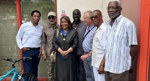 LDRS Members of the current Harlesden People's Community Council stand in front of the centre