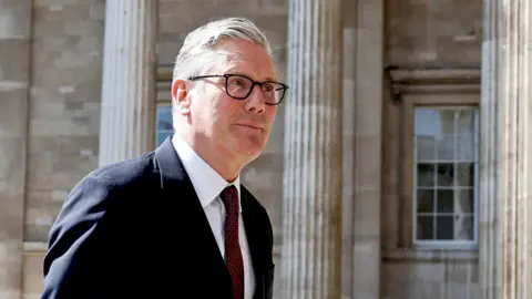 Prime Minister Sir Keir Starmer arrives at the British Museum on 21 April.