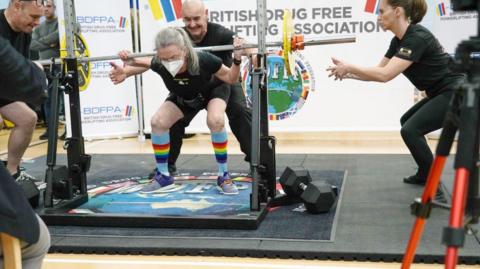 Ms Walter me lifting at the British Drug Free Powerlifting Association (BDFPA) Full Power Championships on 11 May 2023