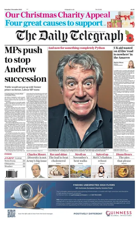 “MPs push to stop Andrew succession”.