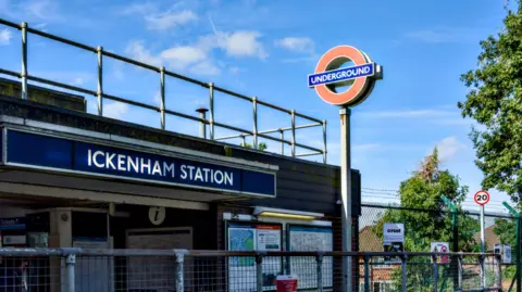 Exterior of Ickenham Underground Station