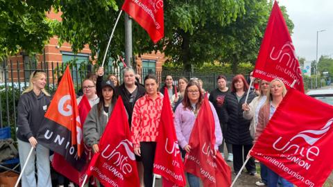 School strikers at Stormont