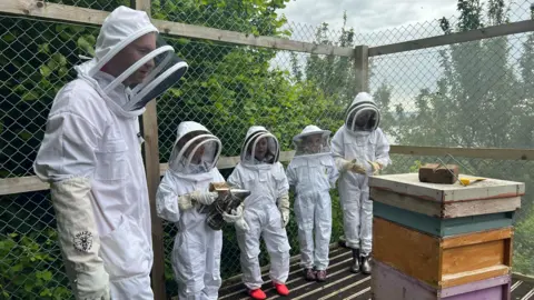 BBC Beekeeping project at Ernesettle Community School