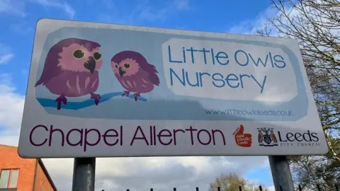 BBC Little Owls Nursery Chapel Allerton sign