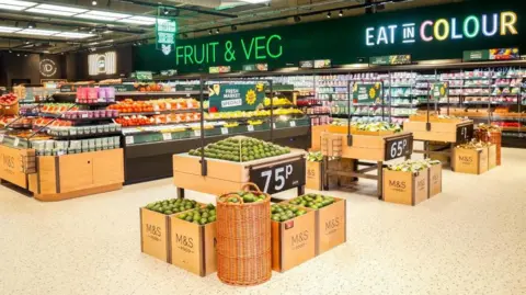 M&S Food Hall product display