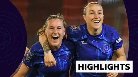 Chelsea's Wieke Kaptein and Lucy Bronze