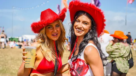 Festival goers at Boardmasters in Cornwall