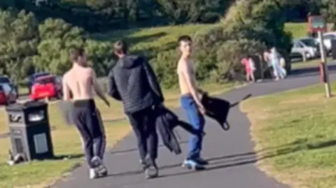 COPFS Footage showed Turley, the 15-year-old and Stewart at the scene
