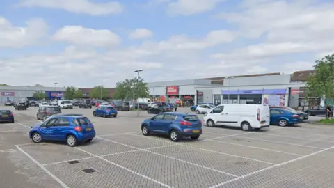 Google The car park at Ortongate Shopping Centre