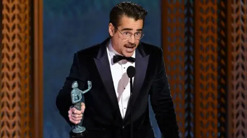 Getty Images Colin Farrell at the 31st Screen Actors Guild Awards held at Shrine Auditorium and Expo Hall on February 23, 2025 in Los Angeles, California