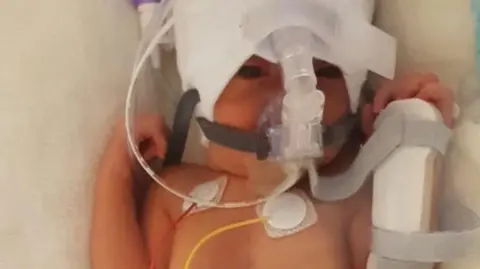 Family Harris has had several stays in hospital since his birth