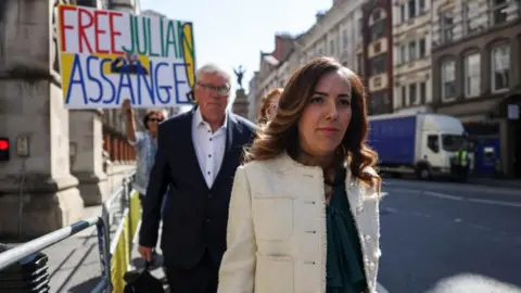 Reuters Stella Assange at protest