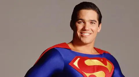 Timothy White/Disney General Entertainment Content via Getty Images Actor Dean Cain dressed as his character Superman, which he played in the 1990s television series Lois & Clark: The New Adventures of Superman.