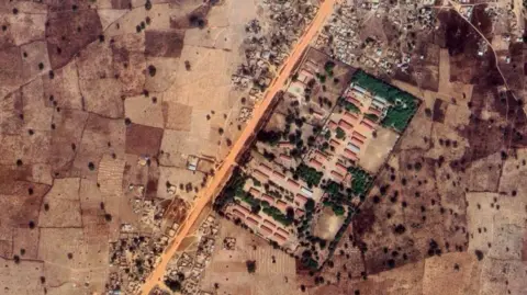 Google A satellite image of the school
