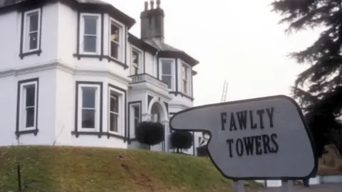 The white clad Fawlty Towers Hotel