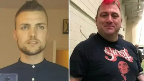 Other Jason Mercer, a man in his twenties, and Alexandru Murgeanu, a man in his forties who also had dyed bright red hair.
