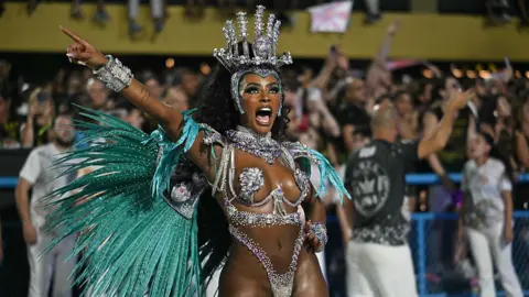 Getty Images Revellers of the Unidos do Viradouro samba school.