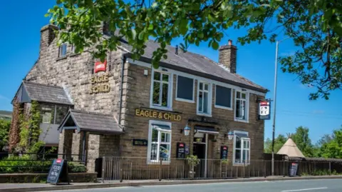 The Eagle and Child  The front of the Eagle and Child pub in Ramsbottom