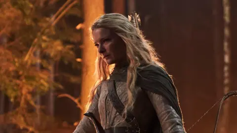 Amazon MGM Studios Welsh actress Morfydd Clark plays a leading role as Galadriel