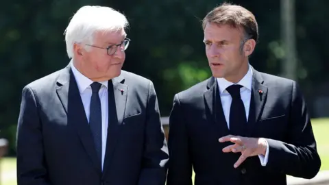 German President Frank-Walter Steinmeier and French President Emmanuel Macron