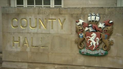The Kent County Hall sign