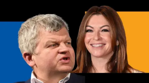 Getty Images Adrian Chiles and Suzi Perry