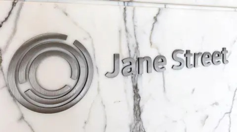 Trading firm Jane Street's logo in New York City. 