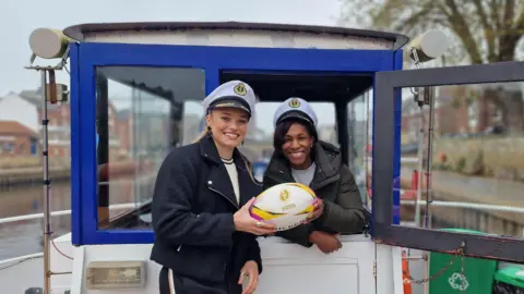 BBC / Naj Modak England rugby legend Maggie Alphonsi and Yorkshire’s Jodie Ounsley