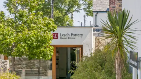Leach Pottery Image shows entrance to Leach Pottery in St Ives