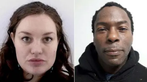 PA Media Police headshots of Mark Gordon and Constance Marten against a white background