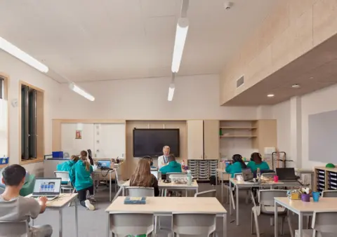 David Barbour Riverside Primary School - a classroom