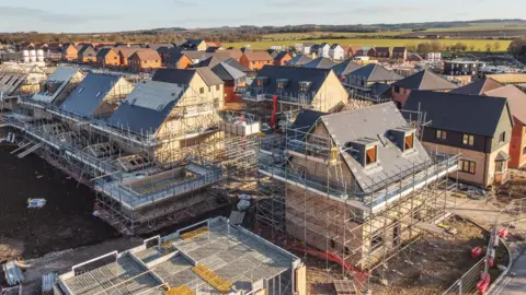 Getty Images A housing estate under construction in Wantage.
