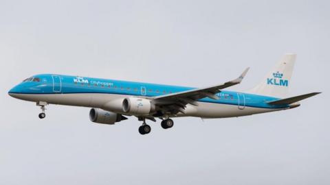 KLM Embraer jet - file photo