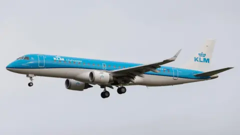 KLM Embraer jet - file photo