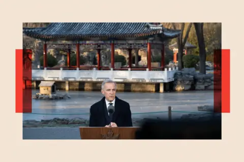 Bloomberg via Getty Images Mark Carney, Canada's prime minister, during a news conference in Beijing, China