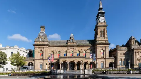 Image shows the exterior of the Victorian-era Atkinson venue in Southport. 