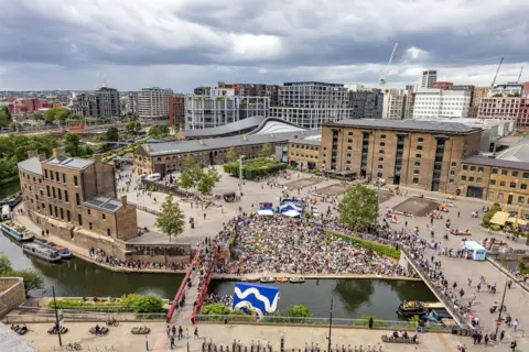 John Sturrock Aerial photo of King's Cross masterplan