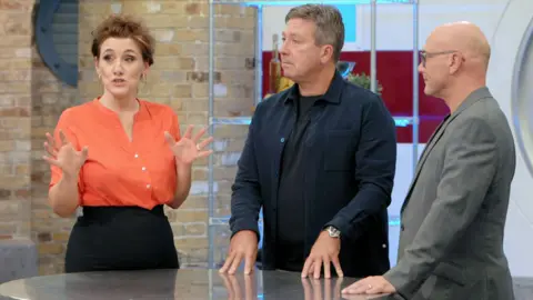 BBC/Shine TV Grace Dent, John Torode and Gregg Wallace on Masterchef