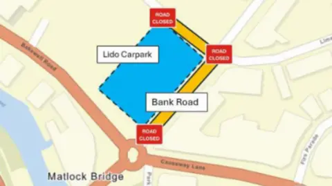 Severn Trent map of roadwork closures