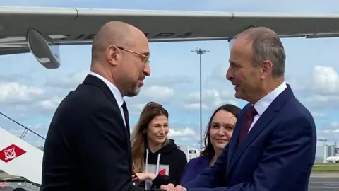Irish Government Denys Shmyhal and Micheál Martin