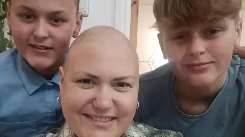 Rachael Blake Rachael Blake and her two sons