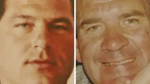 Jack Whomes and Michael Steele. Only their faces can be seen and they are both smiling. Steele is older and has stubble.